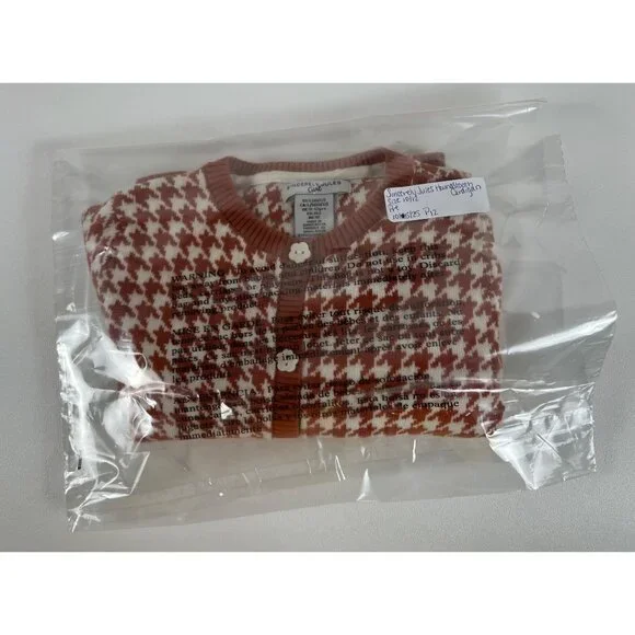 Sincerely Jules Girl Houndstooth Cardigan Sweater - Picture 10 of 10
